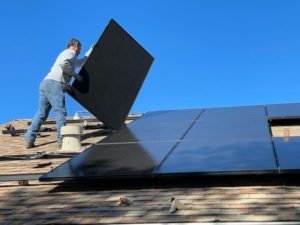 Solar roof guide installation
